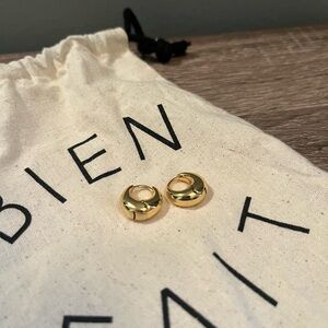 Madewell Gold vermeil chunky huggie Earrings
